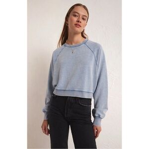 Z Supply Light Blue Sweatshirt